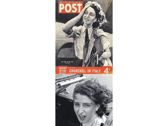 La aviadora quilmeña Maureen Dunlop apareció hace 70 años como “chica tapa” de una revista inglesa, y su imagen se hizo tan popular que hasta volvió a ser usada hace poco en un libro sobre mujeres de la Segunda Guerra.