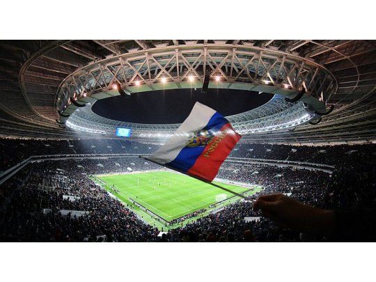 El estadio Olímpico Luzhniki de Moscú donde se jugará el partido inaugural.