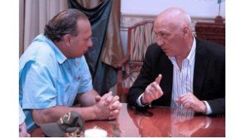 Berni y Bonfatti durante la reunión que mantuvieron en Santa Fe.