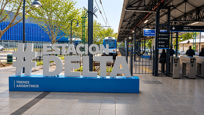 La Estación Delta del Tren de la Costa, en Tigre, junto a uno de los terrenos de 9.247 m2 que el Gobierno desafectó del uso ferroviario y que podría avanzar hacia una futura venta