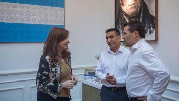 cristina recibio al candidato a gobernador de neuquen por unidad ciudadana