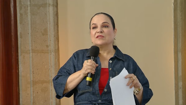Mónica Fernández Balboa, directora general del Instituto para Devolver al Pueblo lo Robado (INDEP).