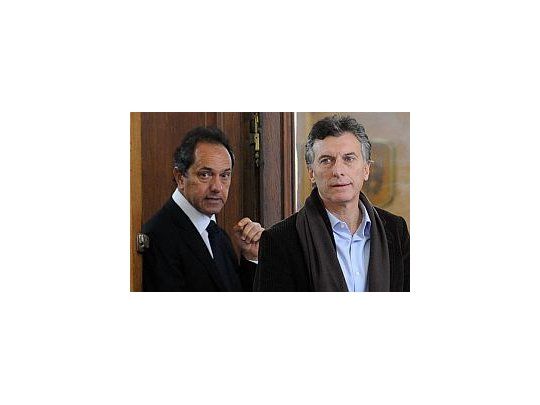 Daniel Scioli y Mauricio Macri