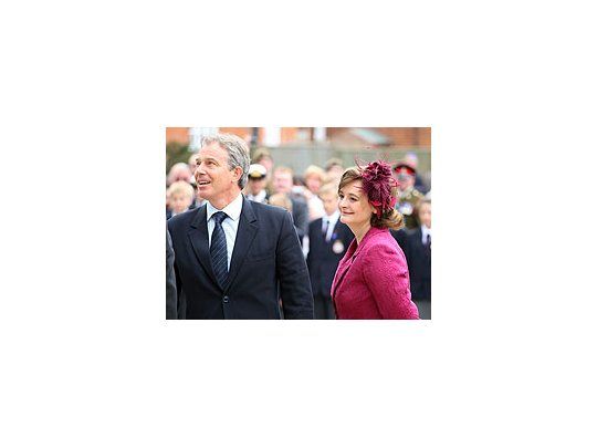 Tony y Cherie Blair participan también en los actos en Pangbourne por los 25 años de Malvinas
