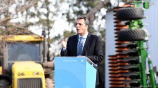 Sergio Massa en la inauguración de la primera planta renovable de aceite de soja.