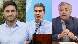 Maximiliano Pullaro (Santa Fe), Jorge Capitanich (Chaco), Alfredo Cornejo (Mendoza).