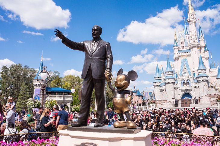 Walt Disney Monument in Florida theme park, USA. Walt Disney Monument in Florida theme park, USA.