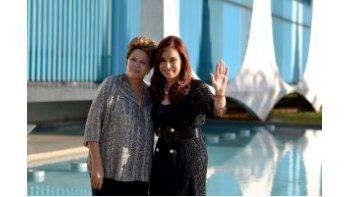 Dilma recibió a Cristina tras la Cumbre del Mercosur.