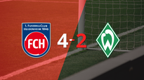 heidenheim gana 4-2 a werder bremen con doblete de eren dinkci