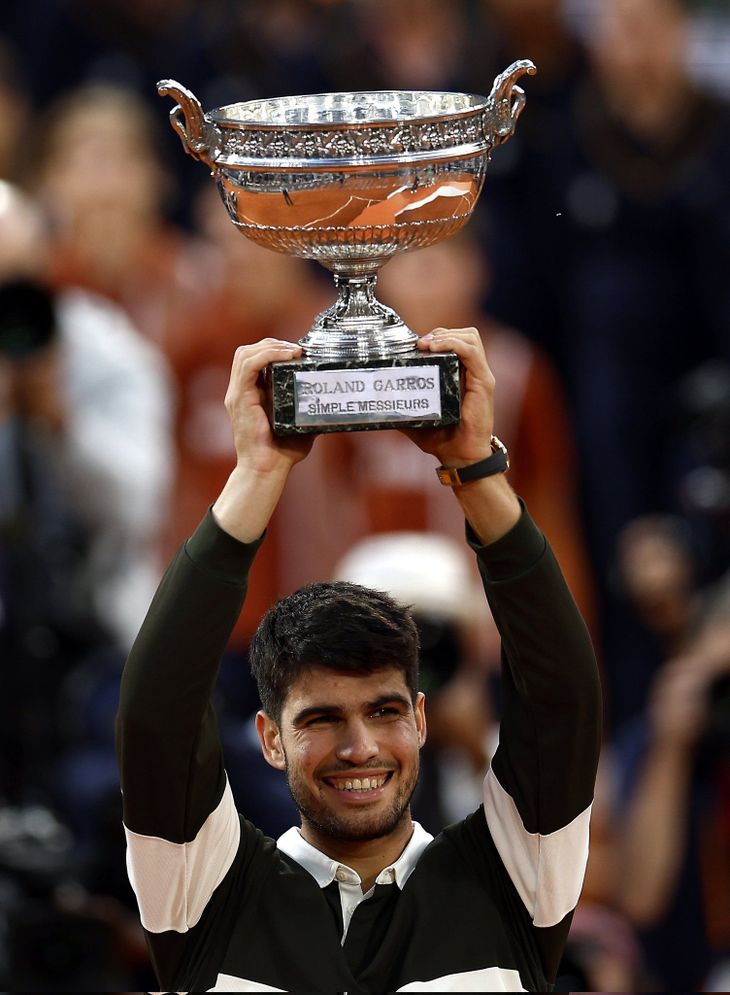 Alcaraz conquered his fifth Grand Slam title in his career. Alcaraz conquered his fifth Grand Slam title in his career.