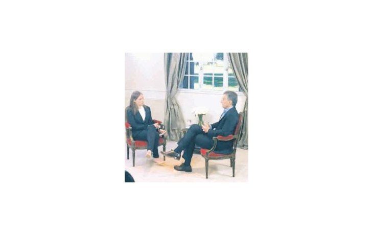 Reportaje. Mauricio Macri en la entrevista que le realizó Karla Zabludovsky, corresponsal para Latinoamérica de BuzzFeed News.