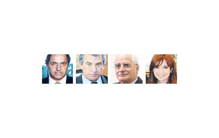 ámbito.com | Daniel Scioli, Sergio Urribarri, Jorge Taiana y Cristina de Kirchner