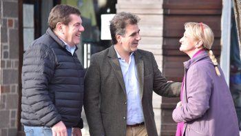 Guillermo Montenegro, Cristian Ritondo y vecinos en Mar del Plata.