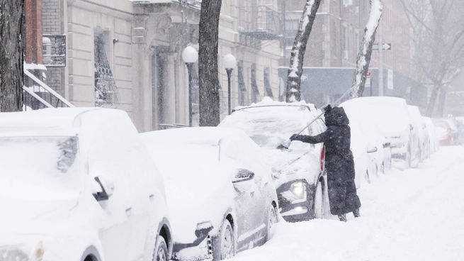 Impacto. La tormenta de nieve y viento es una de las más fuertes de los últimos años. Es definida como potencialmente mortal.