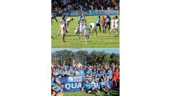 ámbito.com | Ahora sí, a Inglaterra 2015. Los Teros fue el último seleccionado que se mete en la Copa del Mundo.  Pitazo finaly delirio charrúa. El juez Romain Poite decreta el final y todo Uruguay celebra la clasificación.