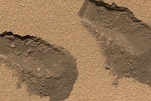 El Curiosity encontró cerca de un 2% de agua en el suelo de Marte.