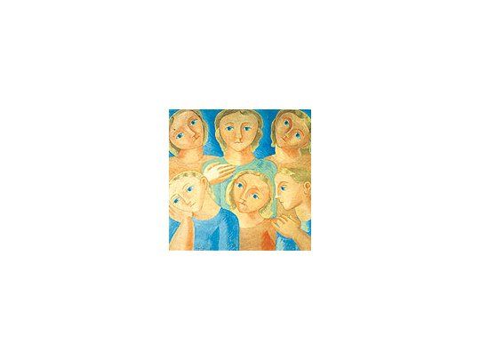«Seisángeles»(1931) deNorah Borges,integra laexposiciónconsagrada a«Amigos delarte», una delasasociacionesseñeras en laculturaargentina.