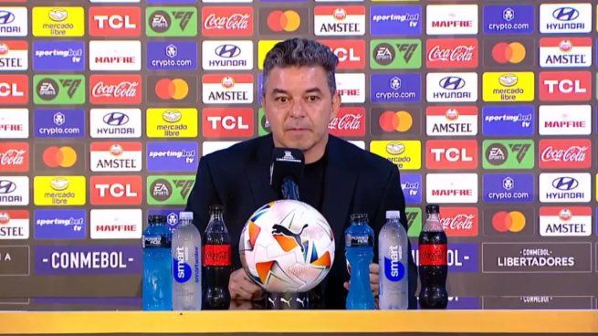 Marcelo Gallardo en conferencia de prensa