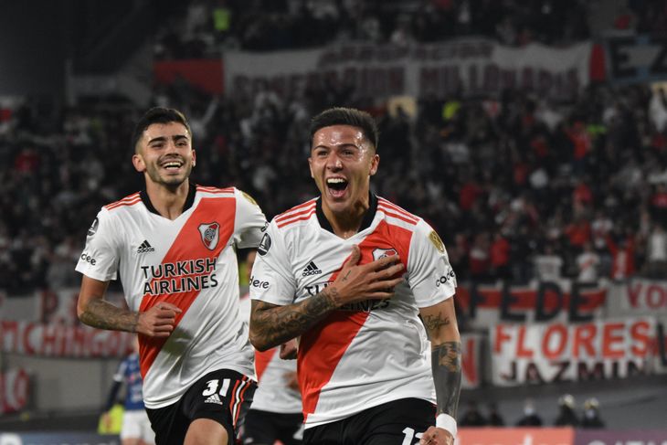 Enzo Fernández en River. Enzo Fernández en River.