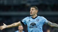 Vegetti, de 34 años, volvió a ser la carta goleadora de Belgrano.