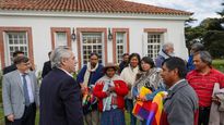 Alberto Fernández con comunidades originarias.&nbsp;