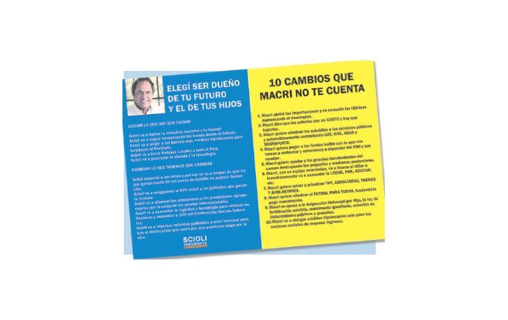 El nombre de Zannini casi inexistente, logo del PJ y un decálogo de los “peligros” que acarreará un eventual Macri presidente, son los datos de la nueva campaña que se lanzará en estas horas en la provincia de Buenos Aires, detrás del voto massista que, creen en el comando sciolista, tiene mayoritariamente una pertenencia PJ.