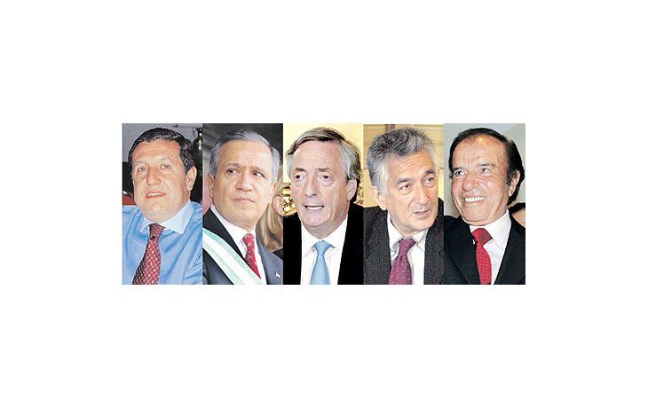 ámbito.com | Ramón Puerta, Juan Carlos Romero, Néstor Kirchner, Alberto R. Saá y Carlos Menem