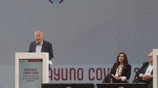 Victoria Villarruel y Alfredo Cornejo durante un evento protocolar en la Fiesta de la Vendimia. Victoria Villarruel y Alfredo Cornejo durante un evento protocolar en la Fiesta de la Vendimia.