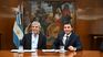 Caputo and Torres, during the signing of the agreement. Caputo and Torres, during the signing of the agreement.