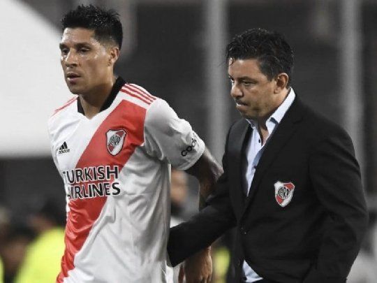 Uno que vuelve. Enzo Pérez ingresará por Bruno Zuculini en River para enfrentar a Patronato por Copa Argentina.