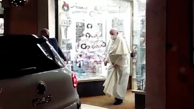 El Papa, de paseo.&nbsp;