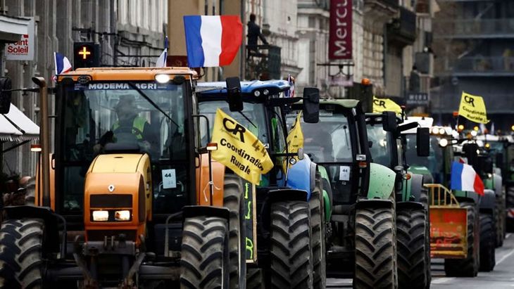 El acuerdo Mercosur-UE generó una serie de movilizaciones agrarias en Francia. El acuerdo Mercosur-UE generó una serie de movilizaciones agrarias en Francia.