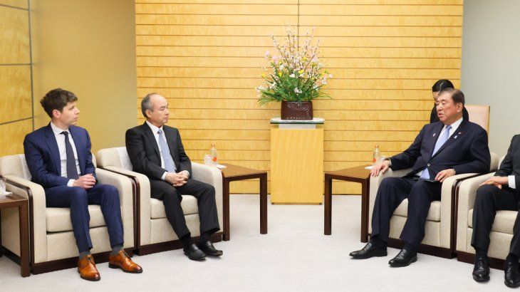 Sam Altman y Shigeru Ishiba durante un encuentro oficial. Sam Altman y Shigeru Ishiba durante un encuentro oficial.