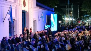 Javier Milei habló tras la firma del Pacto de Mayo.