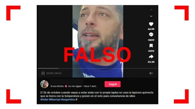 El elector debe emitir su voto marcando con una lapicera los casilleros correspondientes a los partidos o frentes electorales para cada categoría.