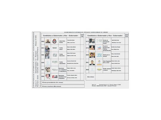 La boleta única se utilizó en las elecciones provinciales de julio de 2011.