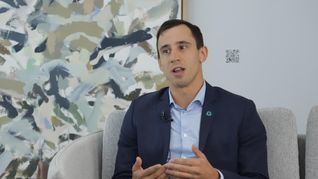 El especialista de datos de BYMA, Juan Hairabedian, formó parte del tercer panel de ÁmbitoDebate sobre Innovación & Tecnología.&nbsp;