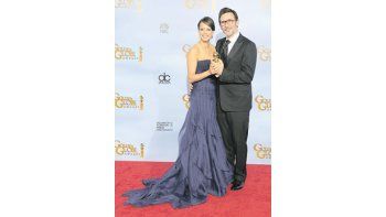 La actriz franco-argentina Berenice Bejo y el director Michel Hazanavicius, de «El artista», el film mudo que seduce al Hollywood de hoy.