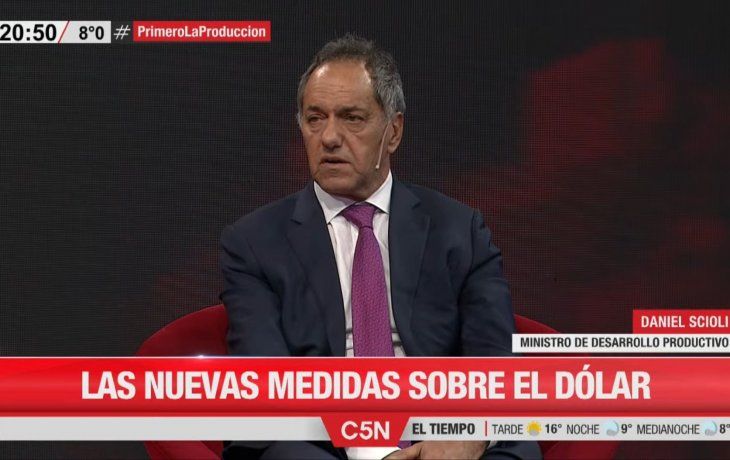 Daniel Scioli, ministro de Desarrollo Productivo&nbsp;