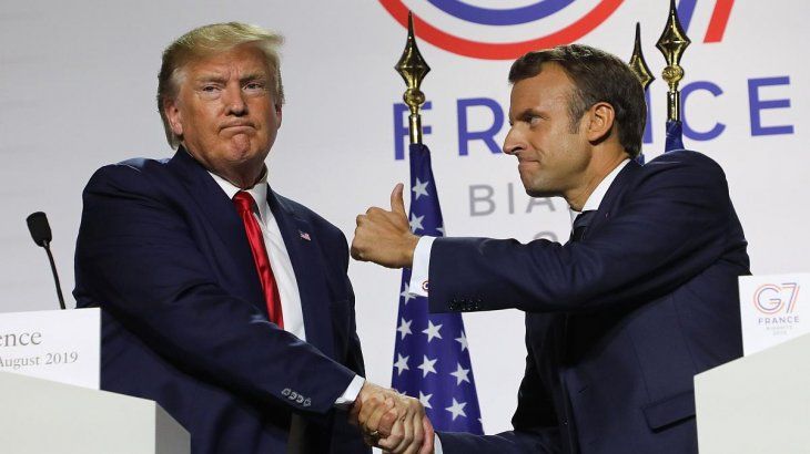 Nuevo cruce en la tensa relación histórica entre Macron y Trump. Nuevo cruce en la tensa relación histórica entre Macron y Trump.