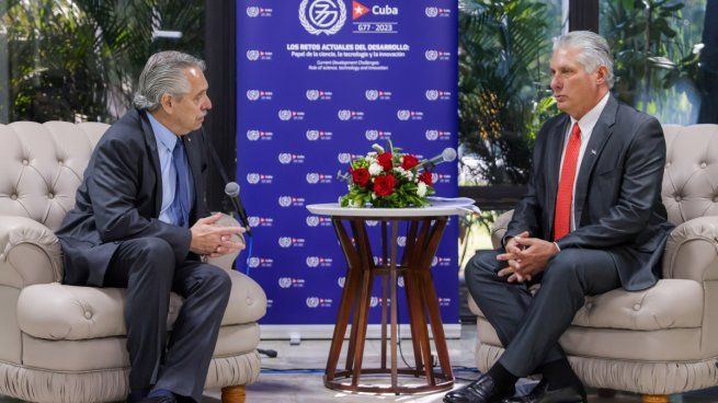 Alberto Fernández en el último día del G77.&nbsp;