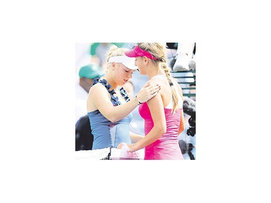 Wozniacki tampoco transpiró.