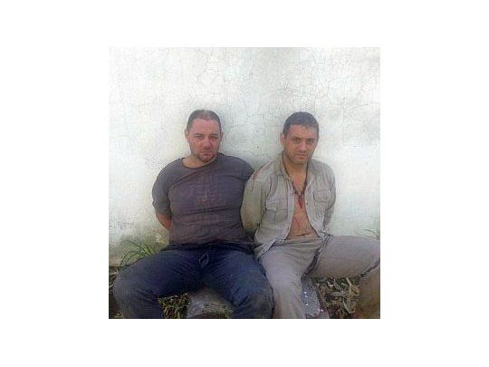 Así fueron recapturados Christian Lanatta y Víctor Schillaci.