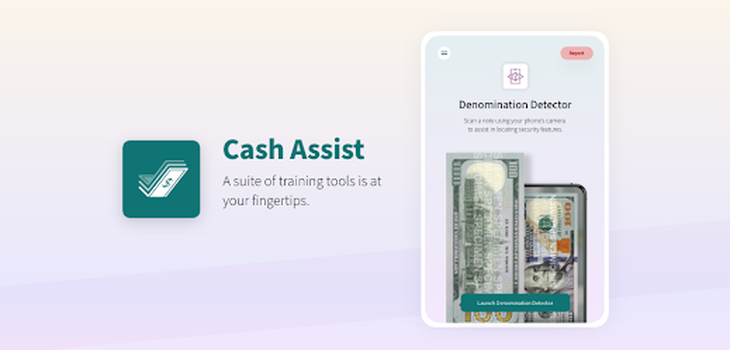 Cash Assist, la aplicación para detectar dólares falsos.
