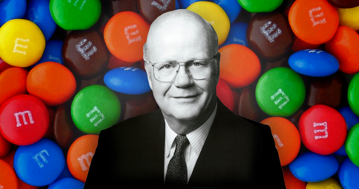 Forrest Mars, creador de los M&M´s. Forrest Mars, creador de los M&M´s.