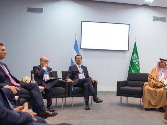 El presidente Mauricio Macri se reunió con el príncipe Mohamed Bin Salman.