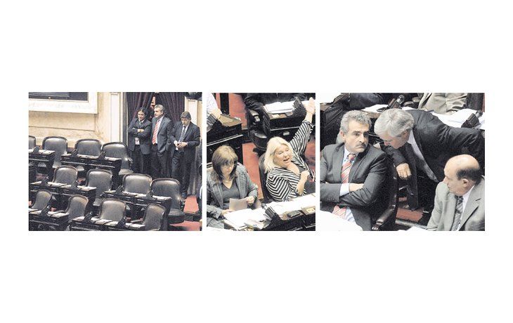 ámbito.com | El kirchnerismo vació el recinto de Diputados a su antojo para imponer su estrategia. Elisa Carrió, Patricia Bullrich y Federico Pinedo no calculaban que algunos opositores dejarían el recinto. Agustín Rossi aprovechó y eludió debatir un cambio de comisio