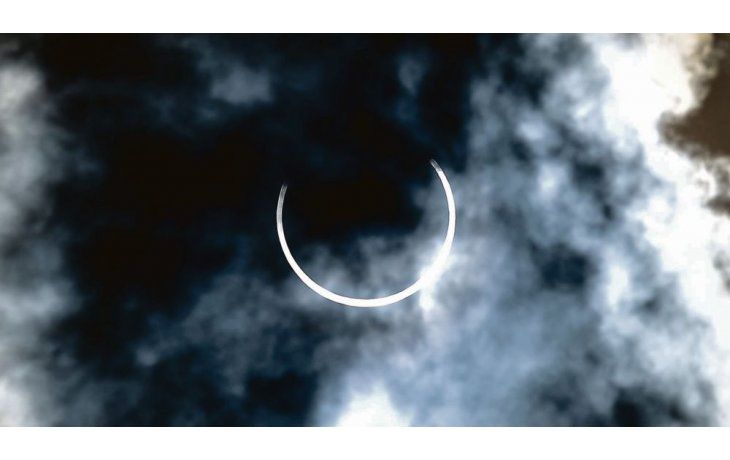 Desde Chubut. La provincia privilegiada para poder observar el fenómeno. Algunas nubes pasajeras no afectaron la vista