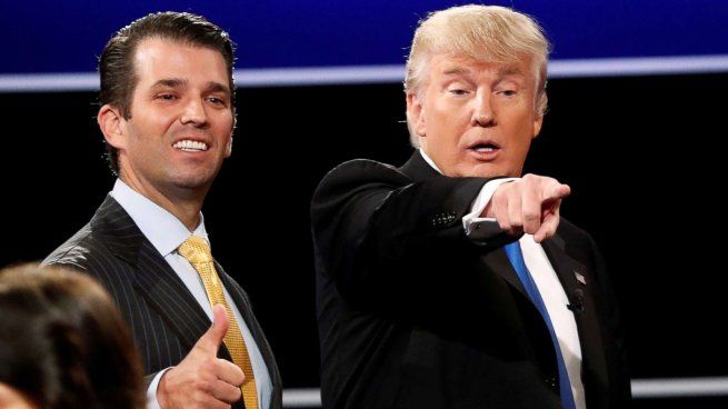 Trump y su hijo Jr.