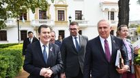 Gerardo Zamora junto a Marc Stanley en Santiago del Estero.